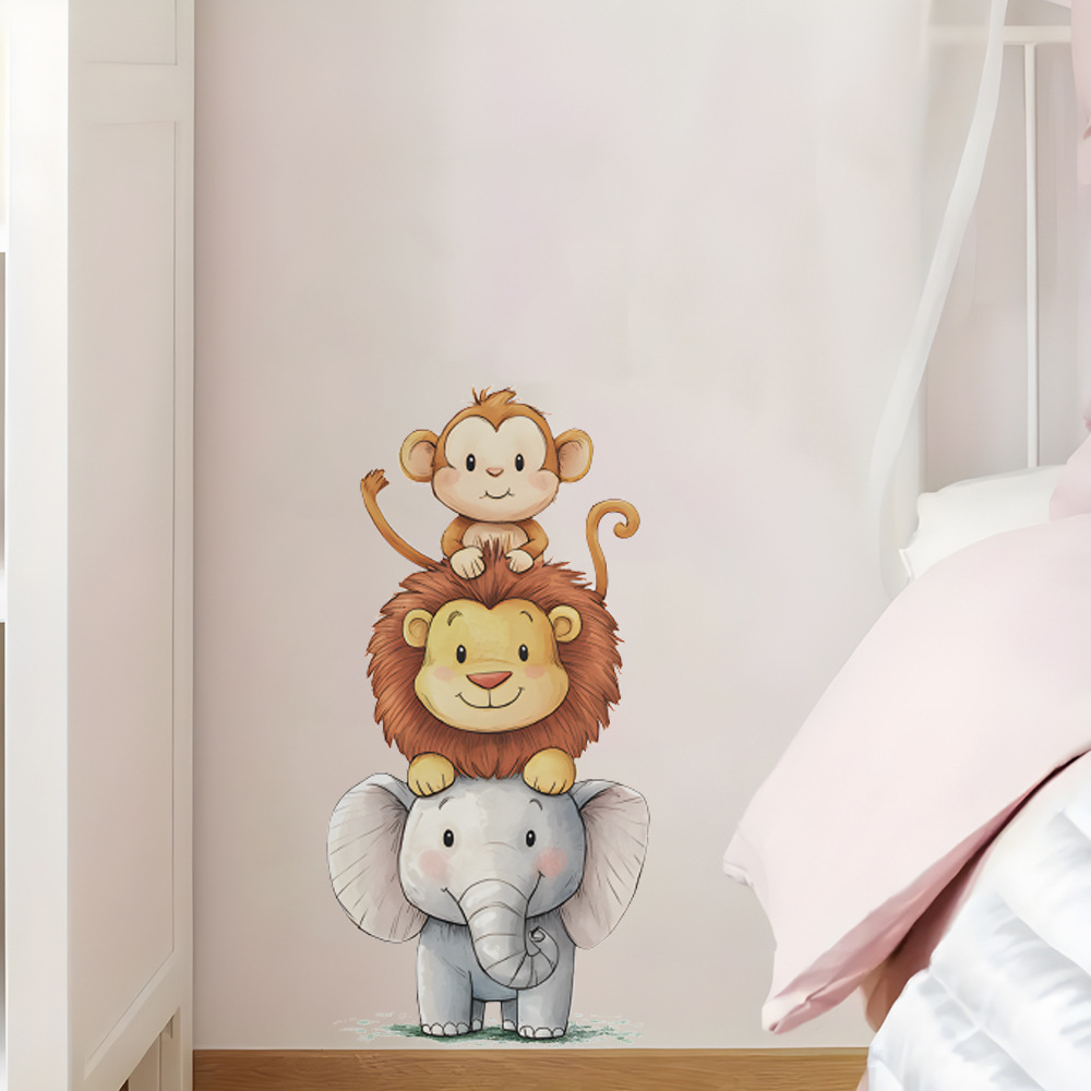 Baby Nursery Stickers - Cute Forest Animals Wall Stickers for