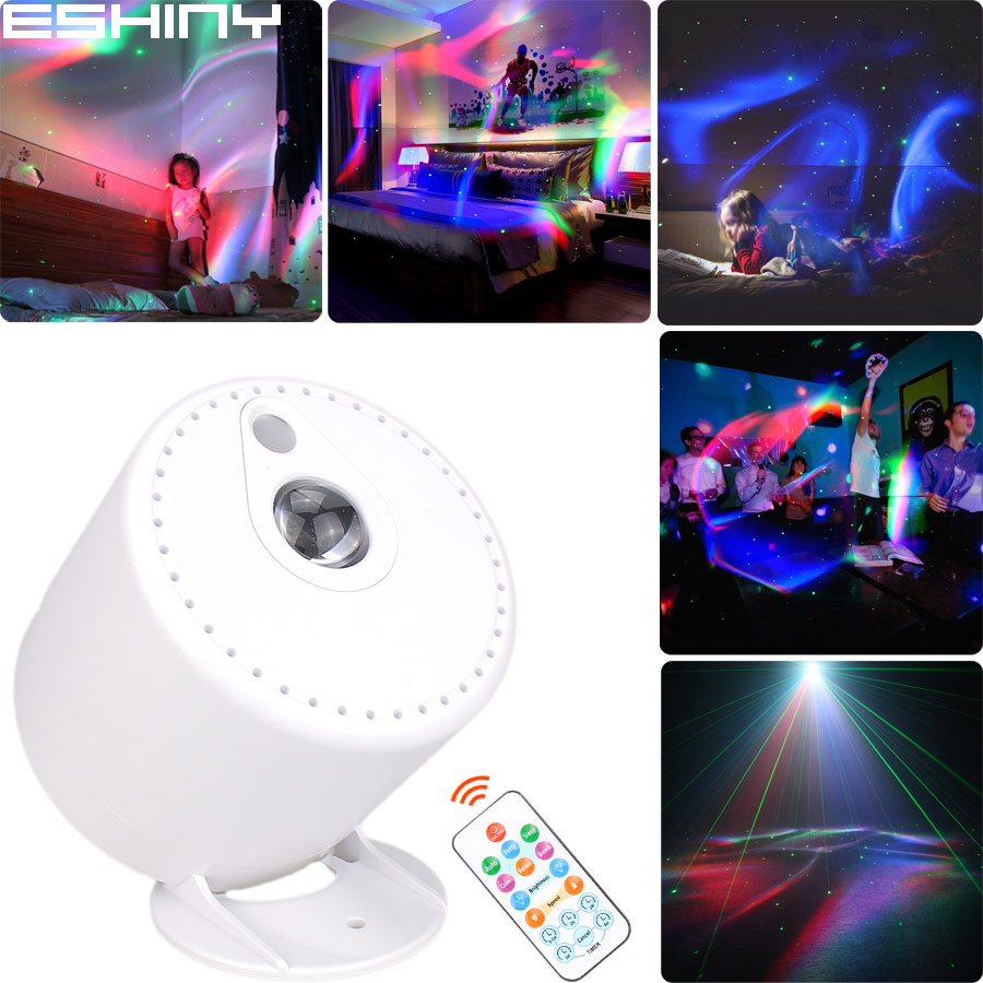 Night Light Projector Stars - ESHINY RGB LED Rechargeable Battery Aurora