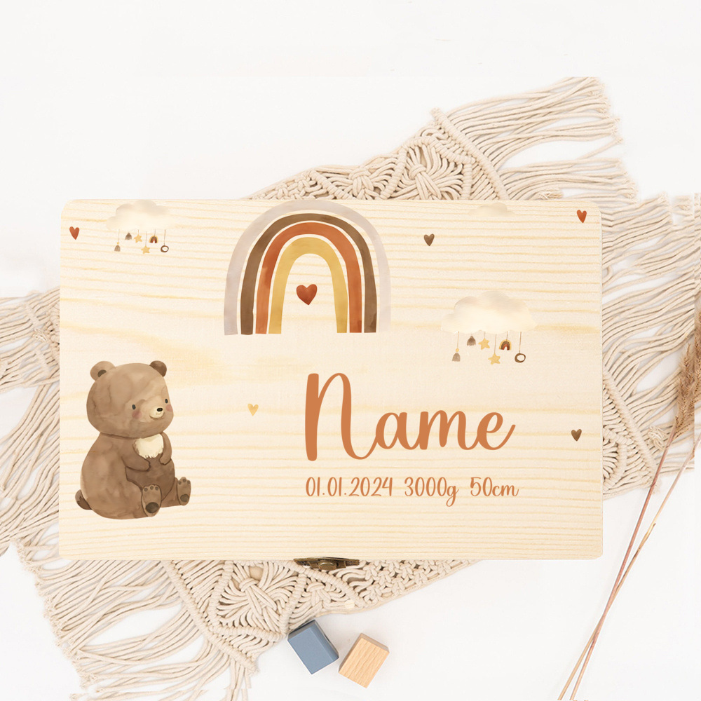 Baby Keepsake Box - Personalized Baby Memory Box Baby Gift