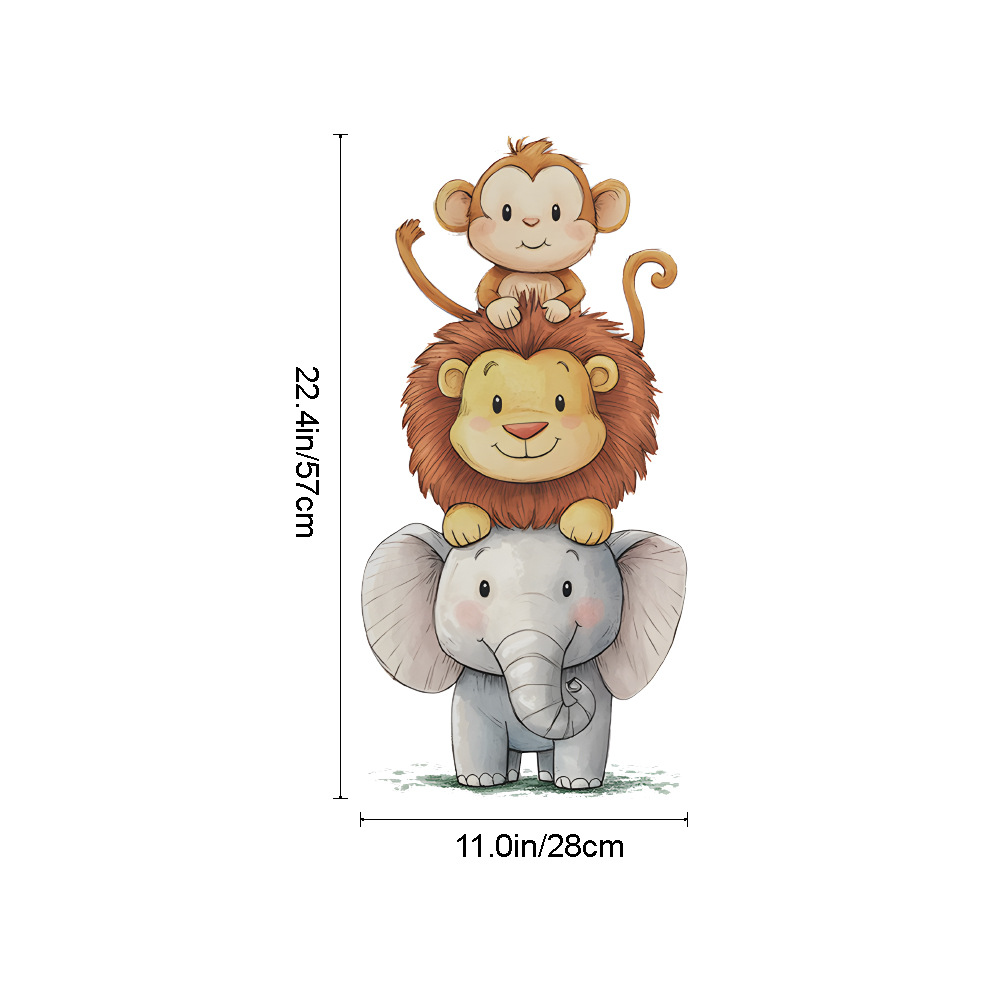 Cute Forest Animals Wall Stick - Baby Nursery Stickers recension och pris