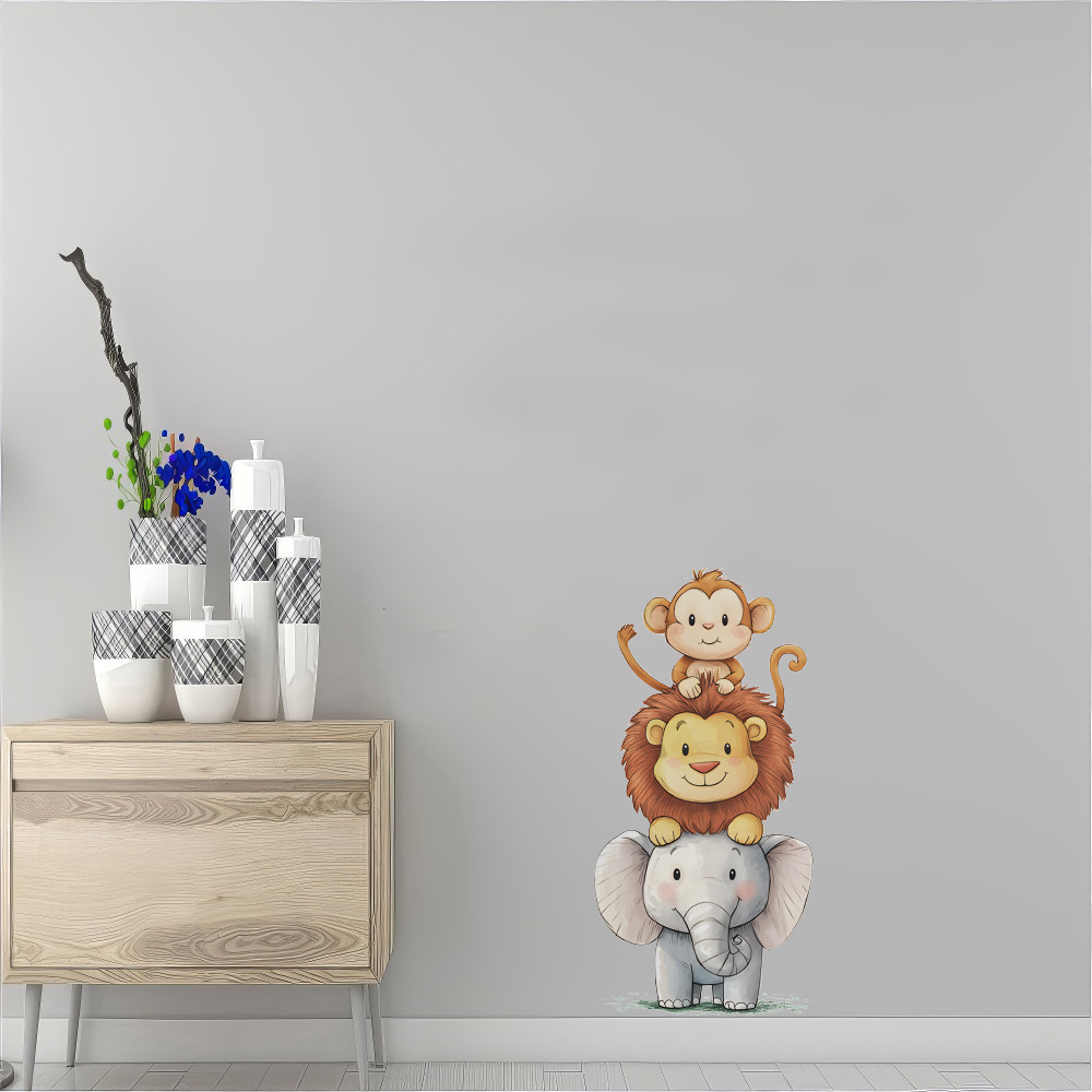 Cute Forest Animals Wall Stick - Baby Nursery Stickers recension och pris