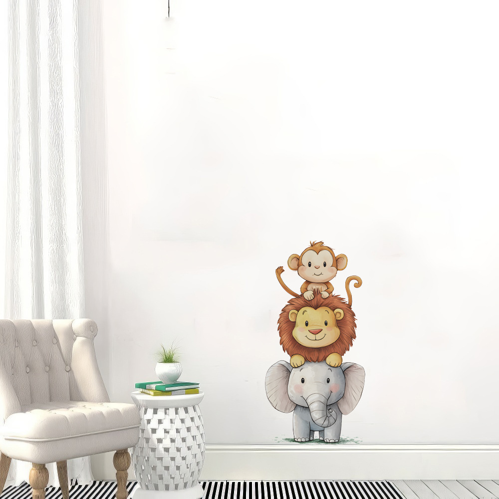 Cute Forest Animals Wall Stick - Baby Nursery Stickers recension och pris
