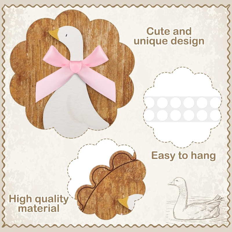 Whimsical Vintage Wooden Goose - Baby Nursery Vintage Decor recension och pris
