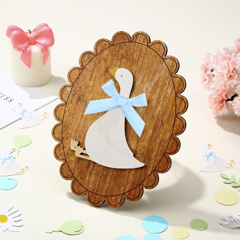 Whimsical Vintage Wooden Goose - Baby Nursery Vintage Decor recension och pris