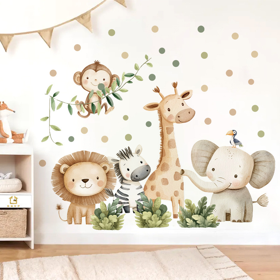 Boho Forest Animals Wall Stick - Baby Nursery Design recension och pris