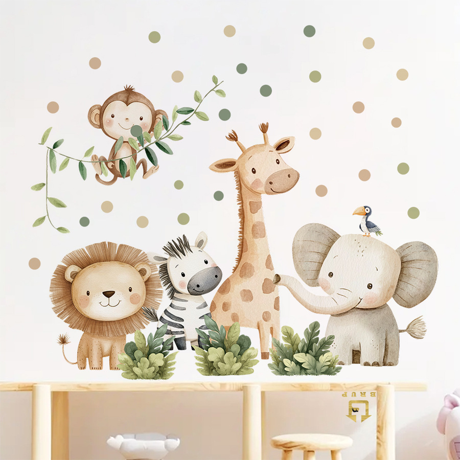 Boho Forest Animals Wall Stick - Baby Nursery Design recension och pris