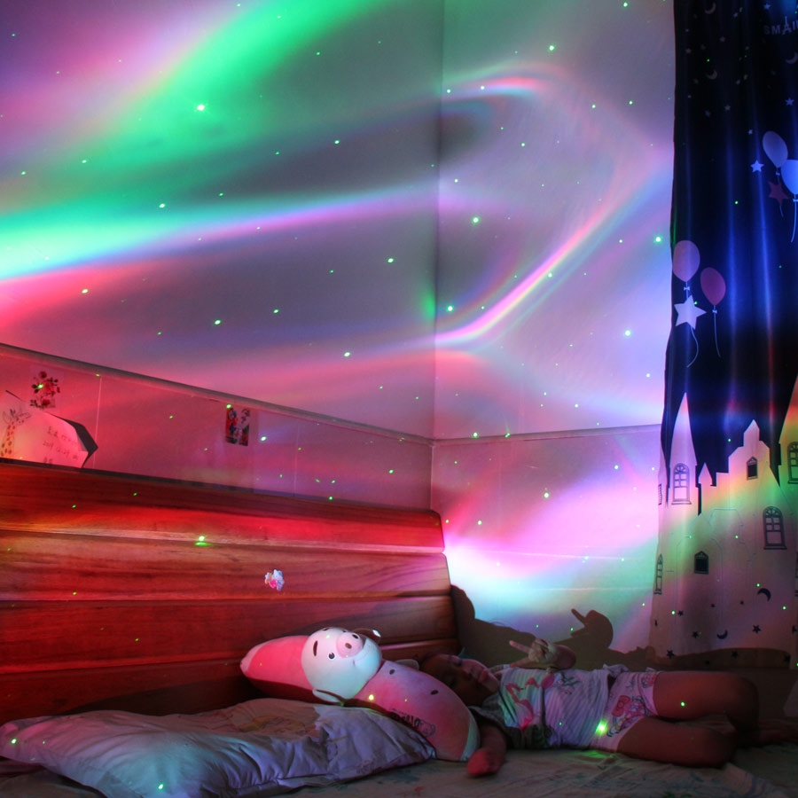 ESHINY RGB LED Rechargeable Ba - Night Light Projector Stars recension och pris