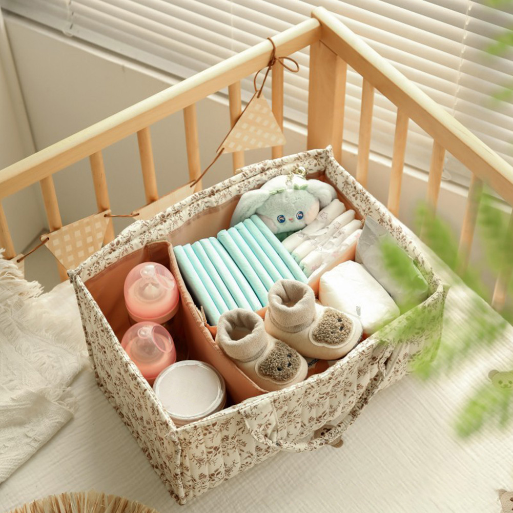 Floral Nursery Storage Basket  - Baby Nursery Organizer recension och pris