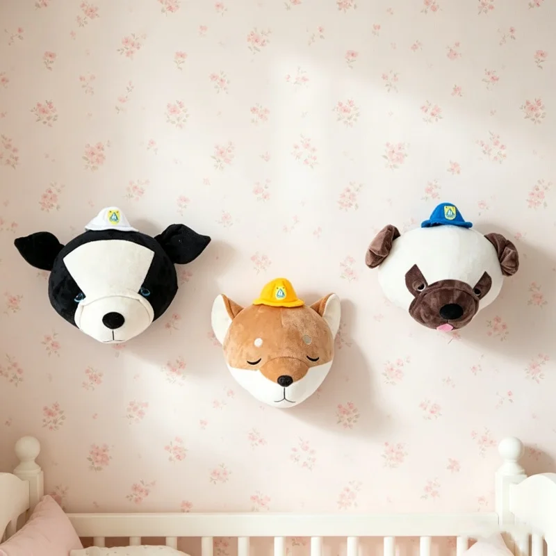 Stuffed 3D Akita Dog Head Wall - Baby Nursery Hanging Decor recension och pris