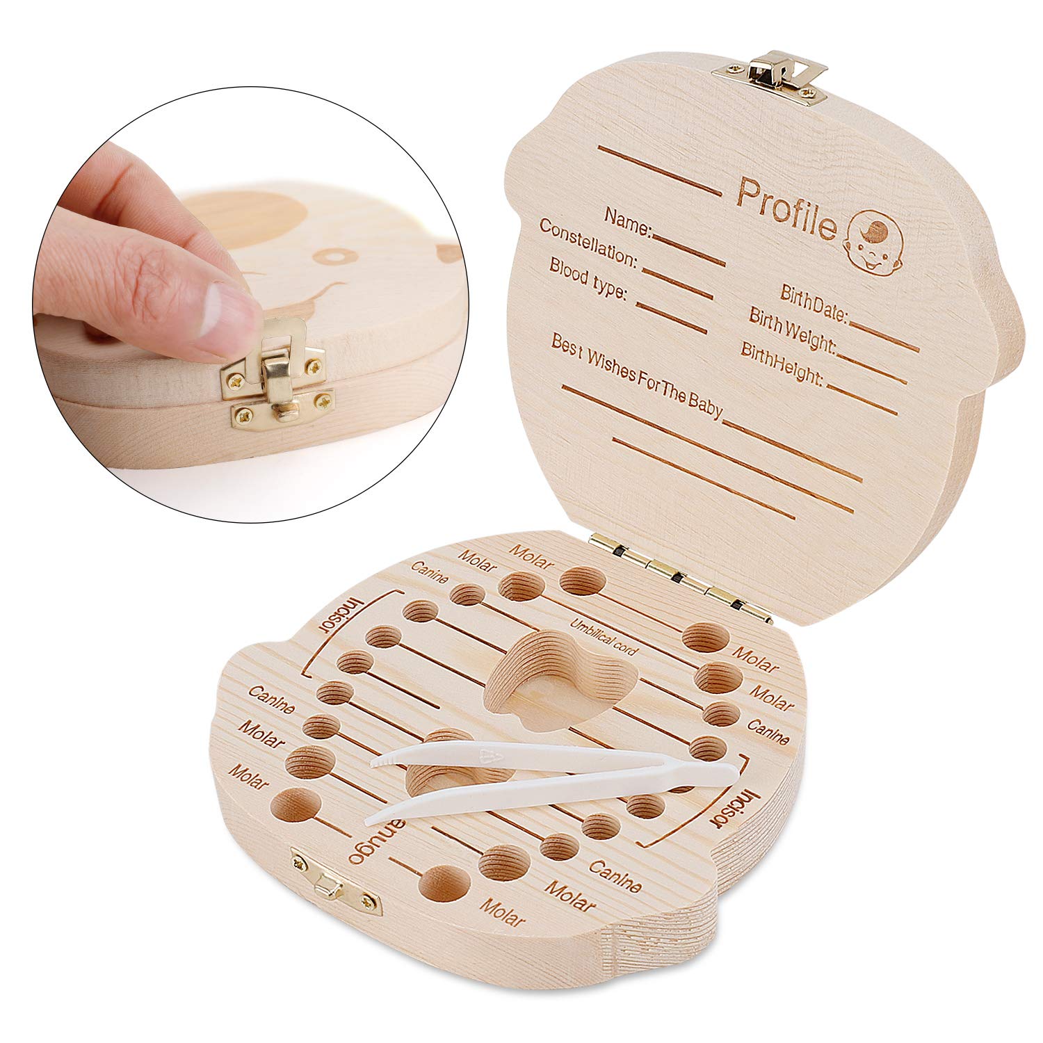 1PCS New Design Pine Wooden Ba - Baby Keepsake Box recension och pris