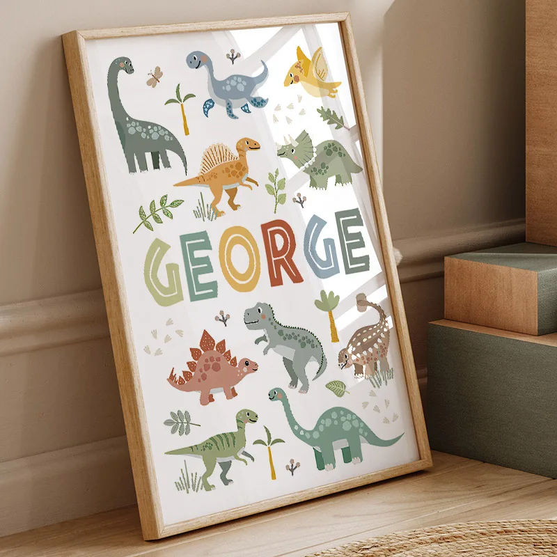 Cute Dinosaur T-Rex Brachiosau - Baby Nursery Pictures recension och pris