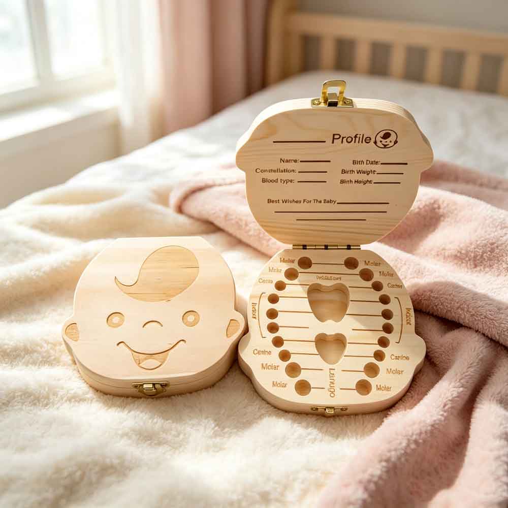vvocciGerman Wooden Kids Milk  - Baby Keepsake Box recension och pris