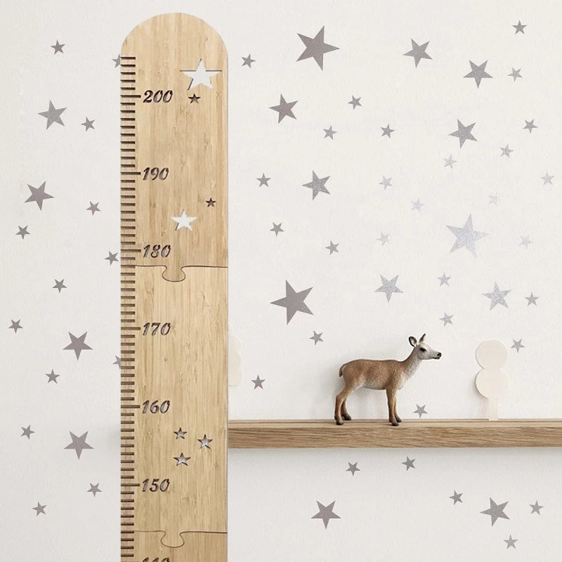 5 Sheets Nordic Wooden Kids He - Baby Nursery Stickers recension och pris
