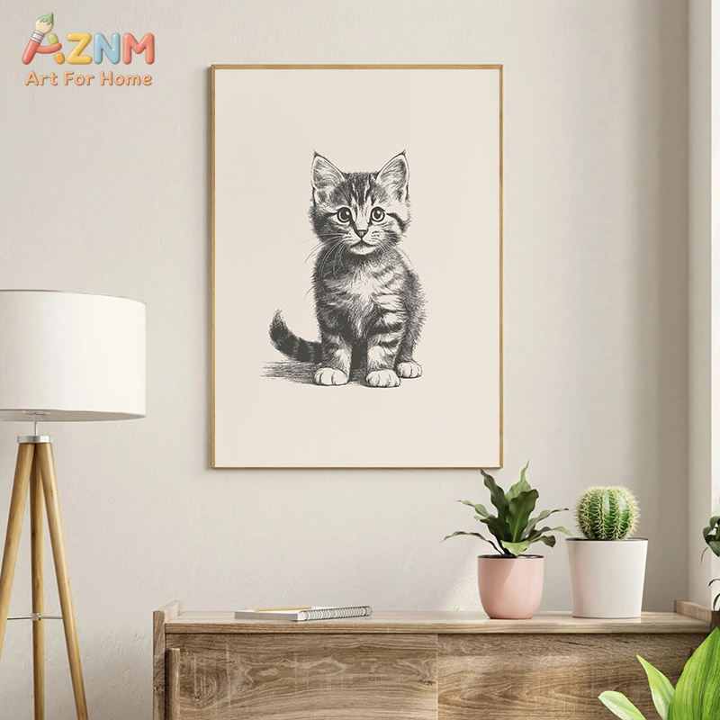 AZNM Vintage Sketch Baby Anima - Baby Nursery Vintage Decor recension och pris