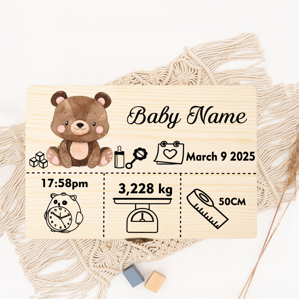 Cute Forest Animal Storage Box - Baby Keepsake Box recension och pris