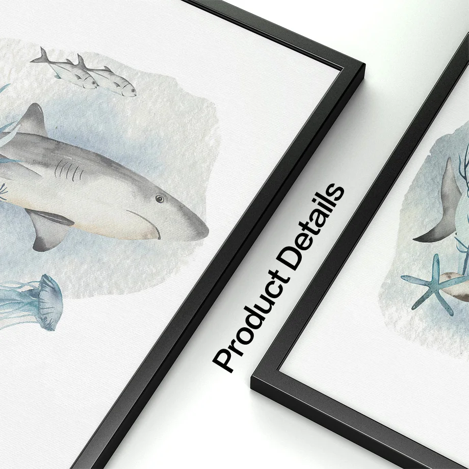 Posters And Prints Whale Fish  - Baby Nursery Animal Pictures recension och pris