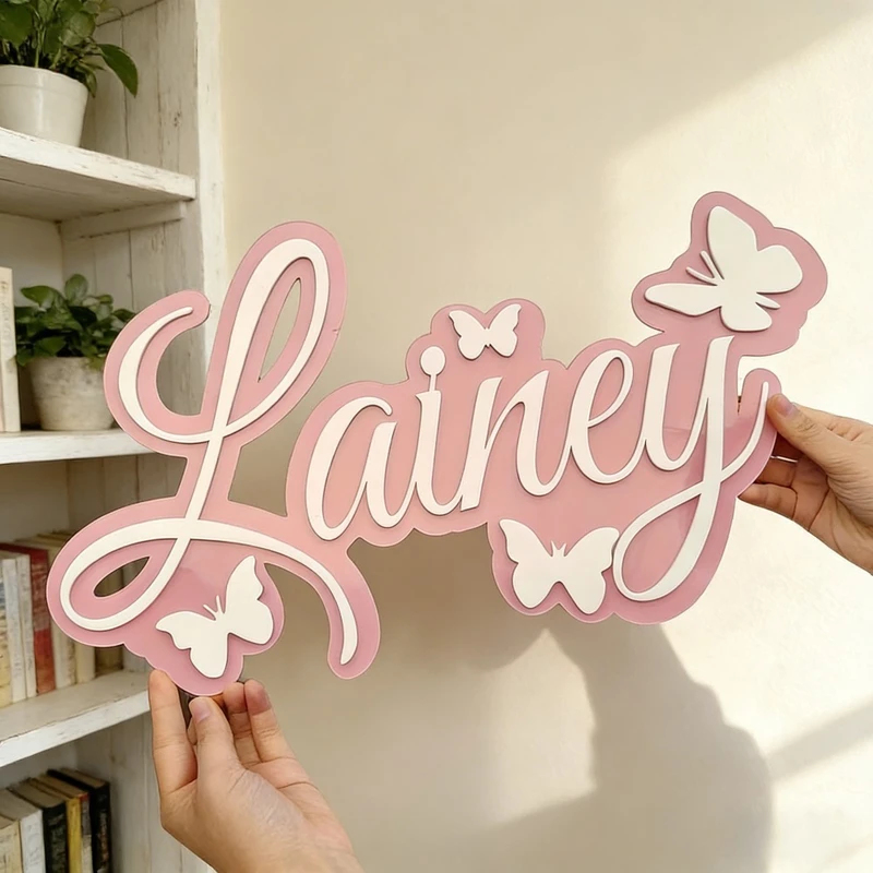 Personalized Baby Name Plaque, - Baby Nursery Wall recension och pris