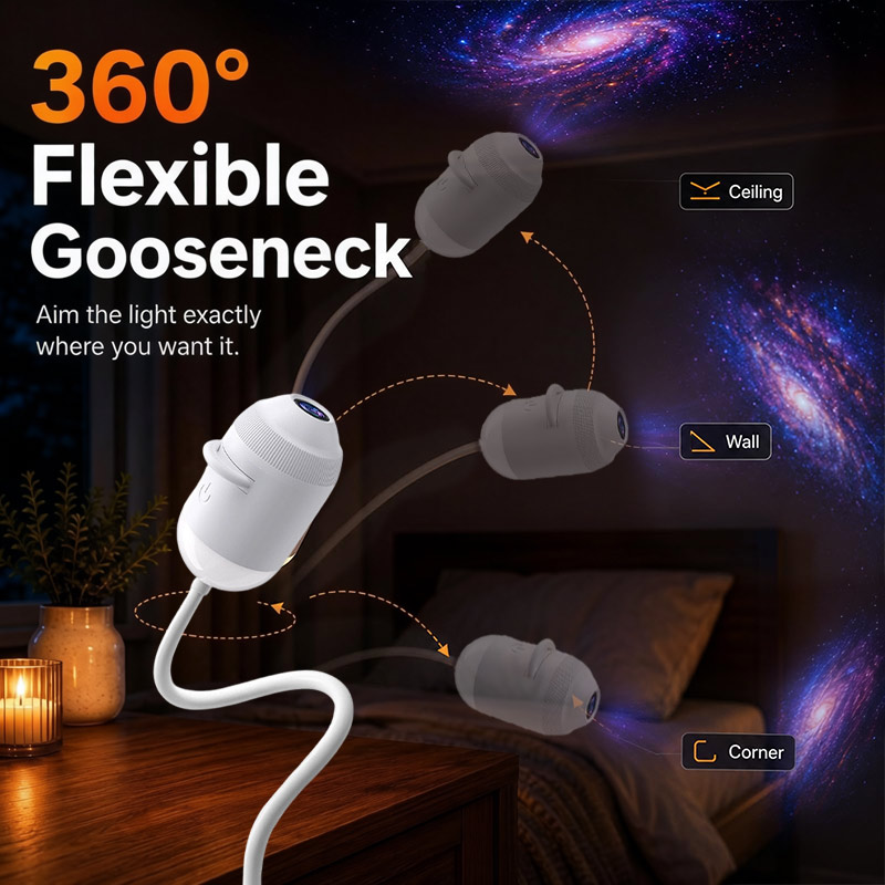 Holographic 5d Star Galaxy Oce - Night Light Projector Stars recension och pris
