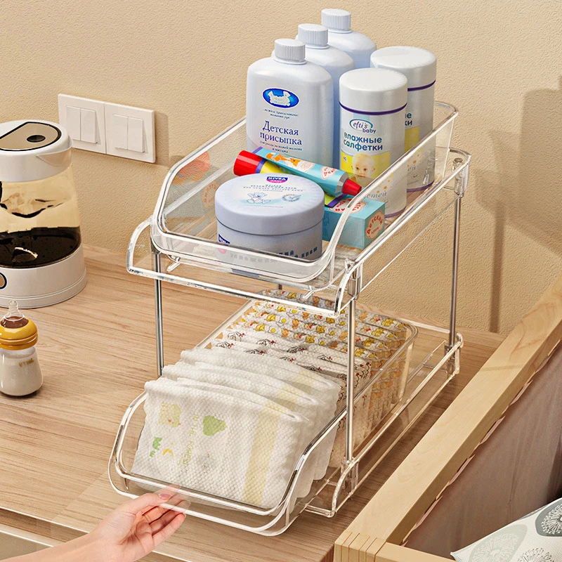 2 Tier Clear Multi-layer Baby  - Baby Nursery Organizer recension och pris