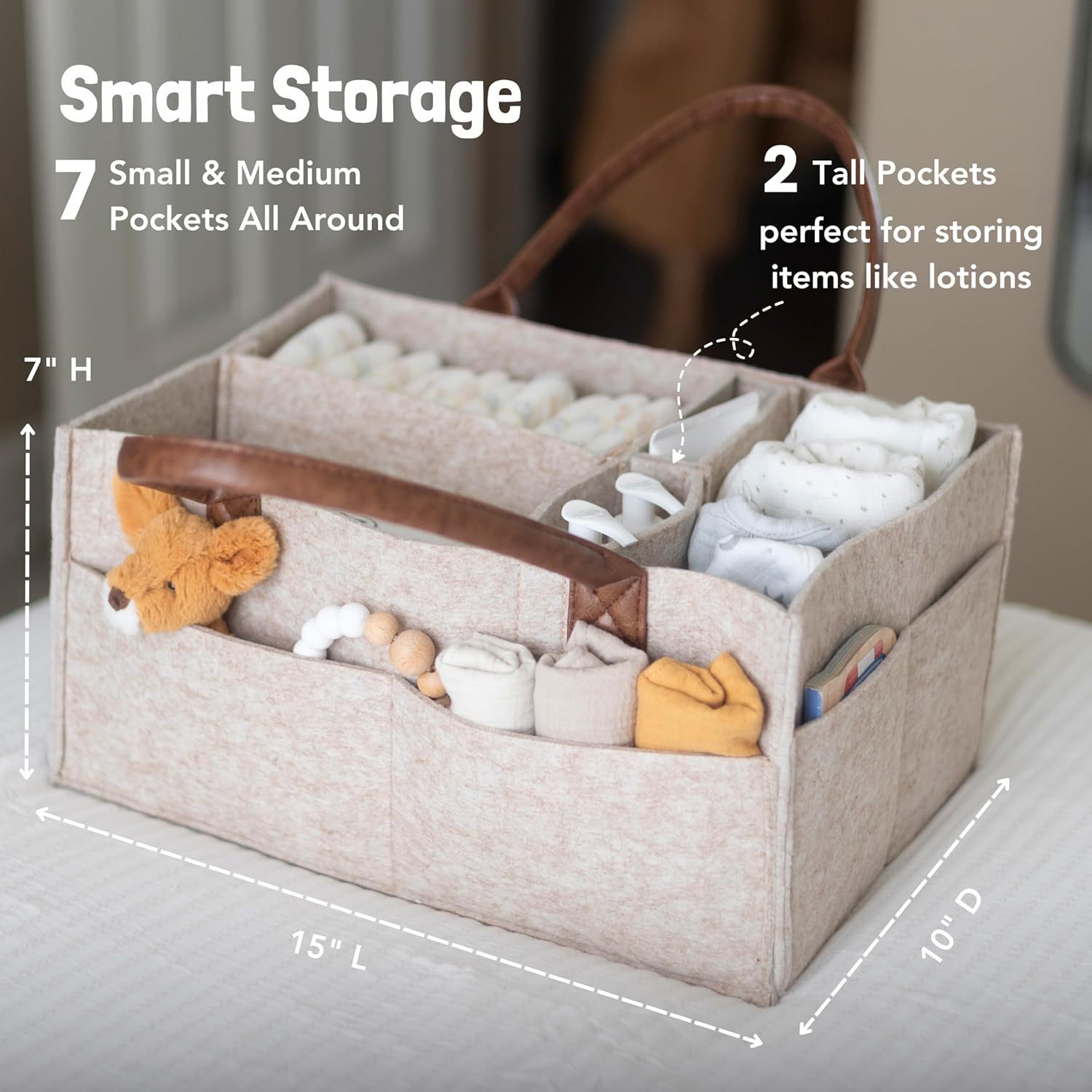 Baby Felt Storage Nursery Orga - Baby Nursery Organizer recension och pris