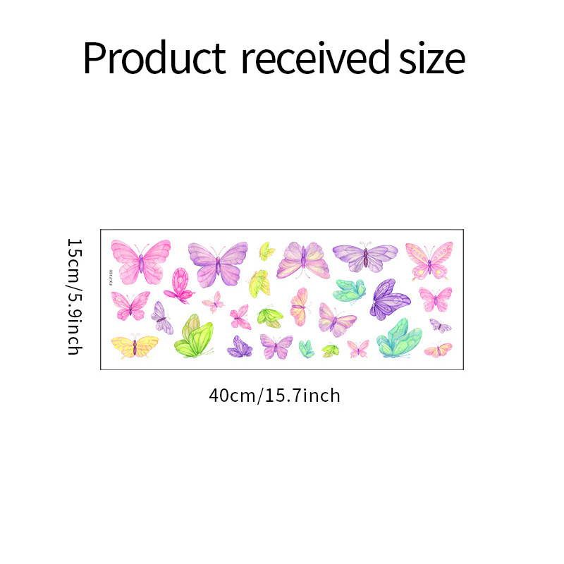 Romantic butterfly Wall Sticke - Baby Nursery Decals recension och pris