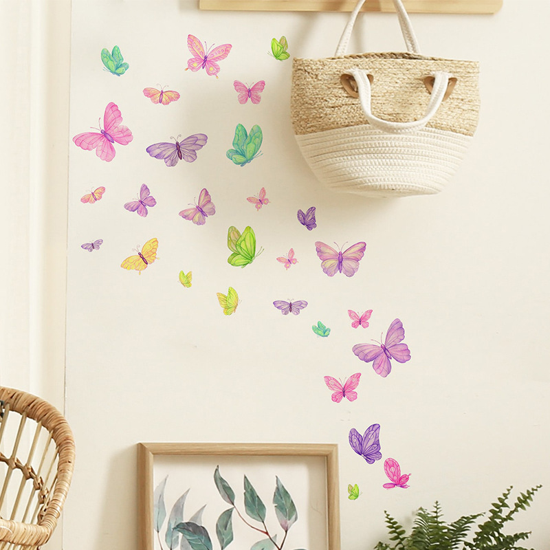 Romantic butterfly Wall Sticke - Baby Nursery Decals recension och pris