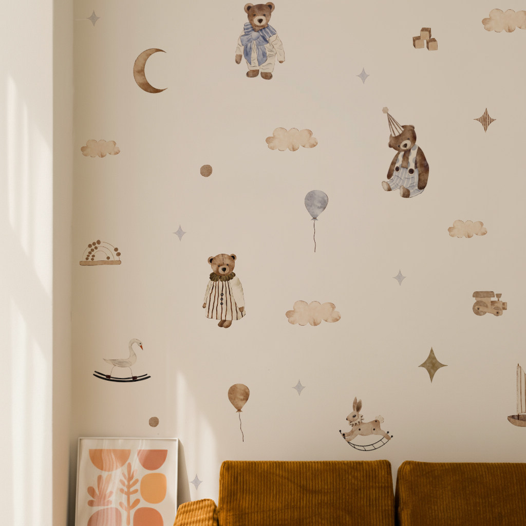 Boho Wall Stickers Vintage Cut - Baby Nursery Vintage Decor recension och pris