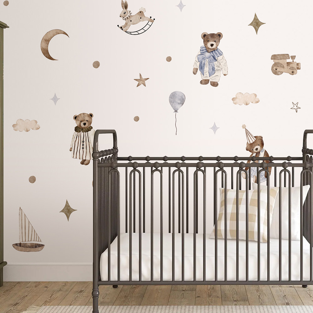 Boho Wall Stickers Vintage Cut - Baby Nursery Vintage Decor recension och pris