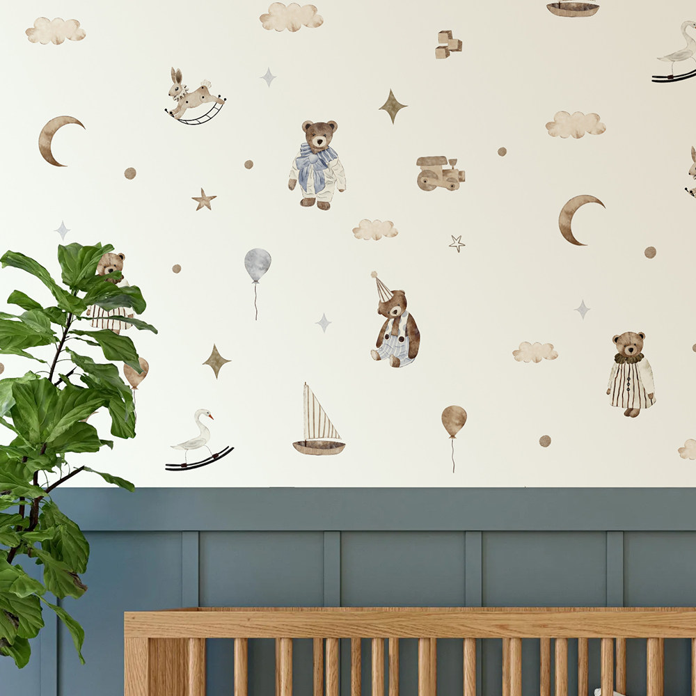 Boho Wall Stickers Vintage Cut - Baby Nursery Vintage Decor recension och pris