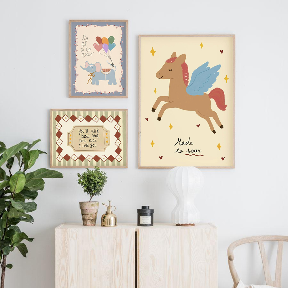 Vintage Rocking Horse Giraffe  - Baby Nursery Vintage Decor recension och pris