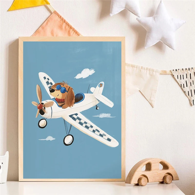 Dog Airplane Lion in Car Anima - Baby Nursery Pictures recension och pris