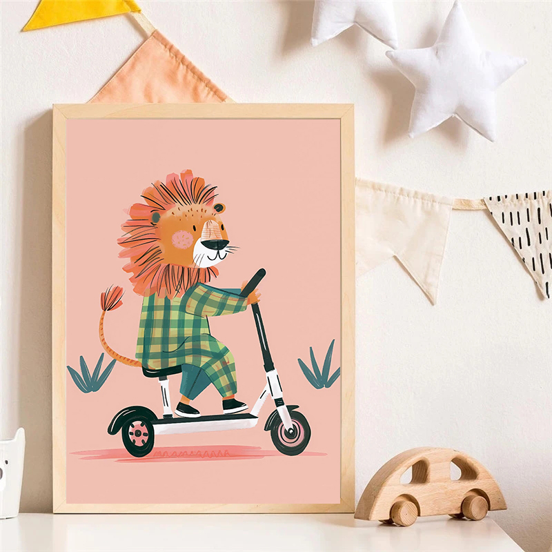 Dog Airplane Lion in Car Anima - Baby Nursery Pictures recension och pris