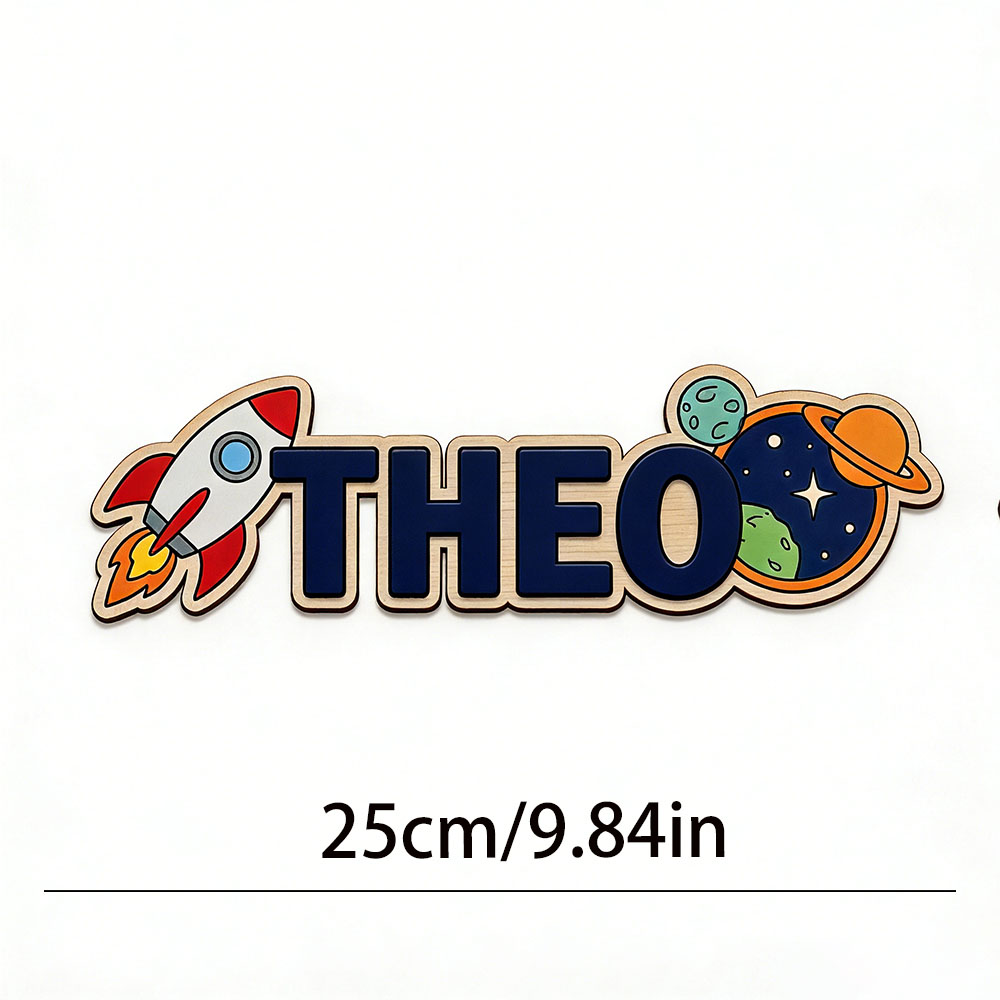 Personalized Space Rocket Name - Baby Nursery recension och pris