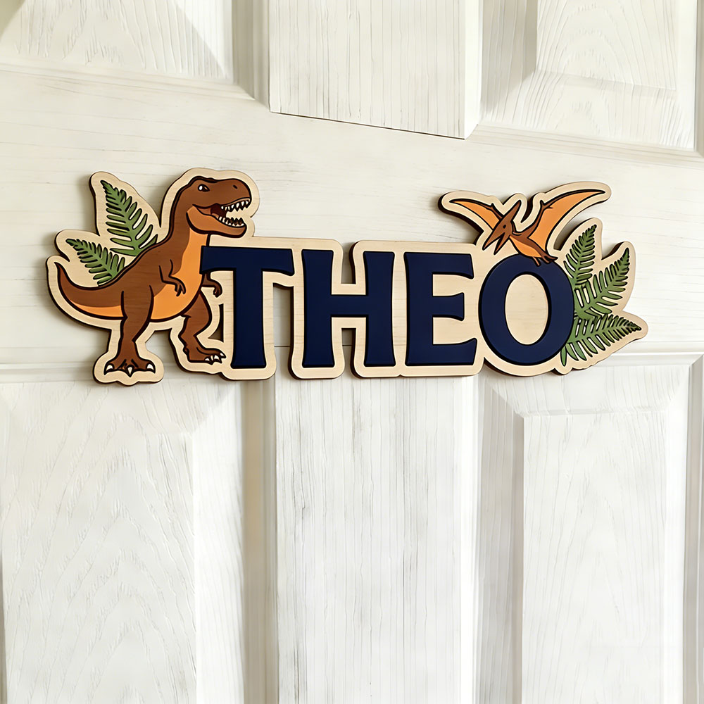 Personalized Dinosaur Name Sig - Baby Nursery recension och pris