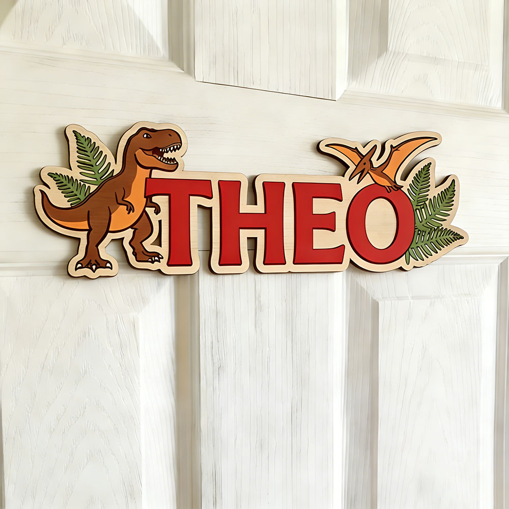 Personalized Dinosaur Name Sig - Baby Nursery recension och pris