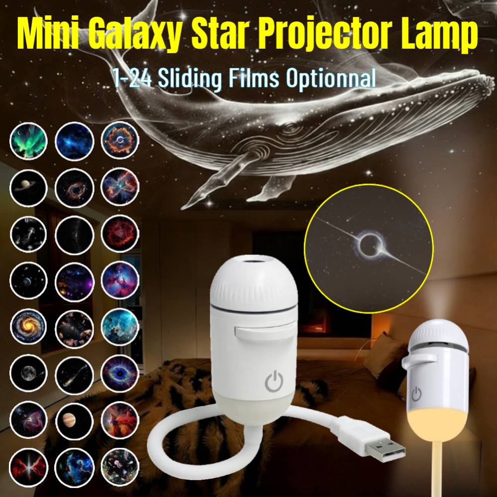 Mini Galaxy Star Night Light P - Night Light Projector Stars recension och pris
