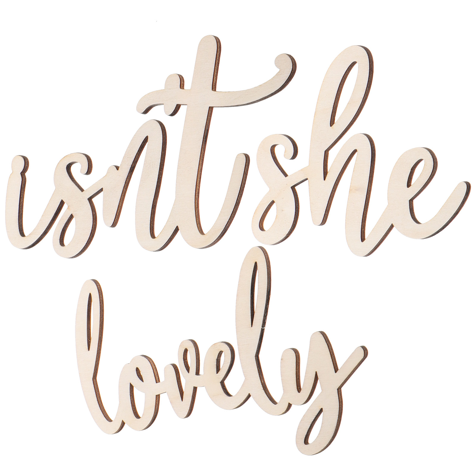 Wood Sign Wooden Wall Sticker  - Baby Nursery Stickers recension och pris