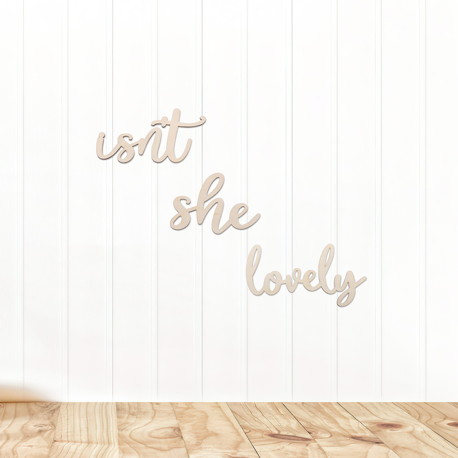 Wood Sign Wooden Wall Sticker  - Baby Nursery Stickers recension och pris