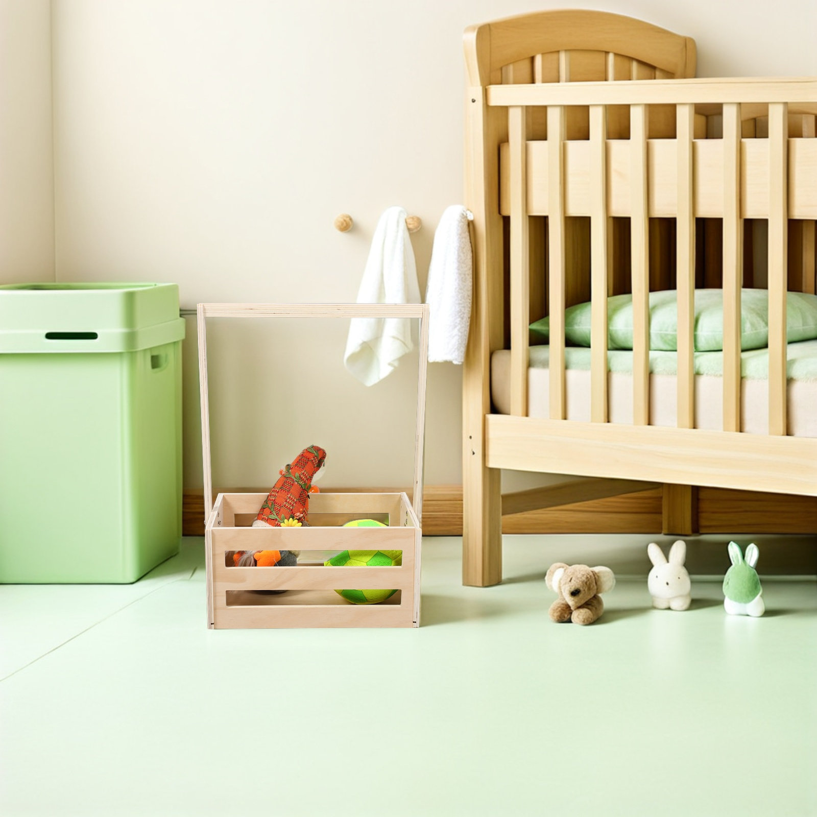 Vintage Wooden Baby Shower Sto - Baby Nursery Organizer recension och pris