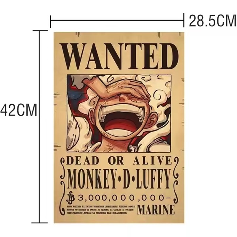 Anime One Piece Bounty Wanted  - Baby Nursery Decals recension och pris