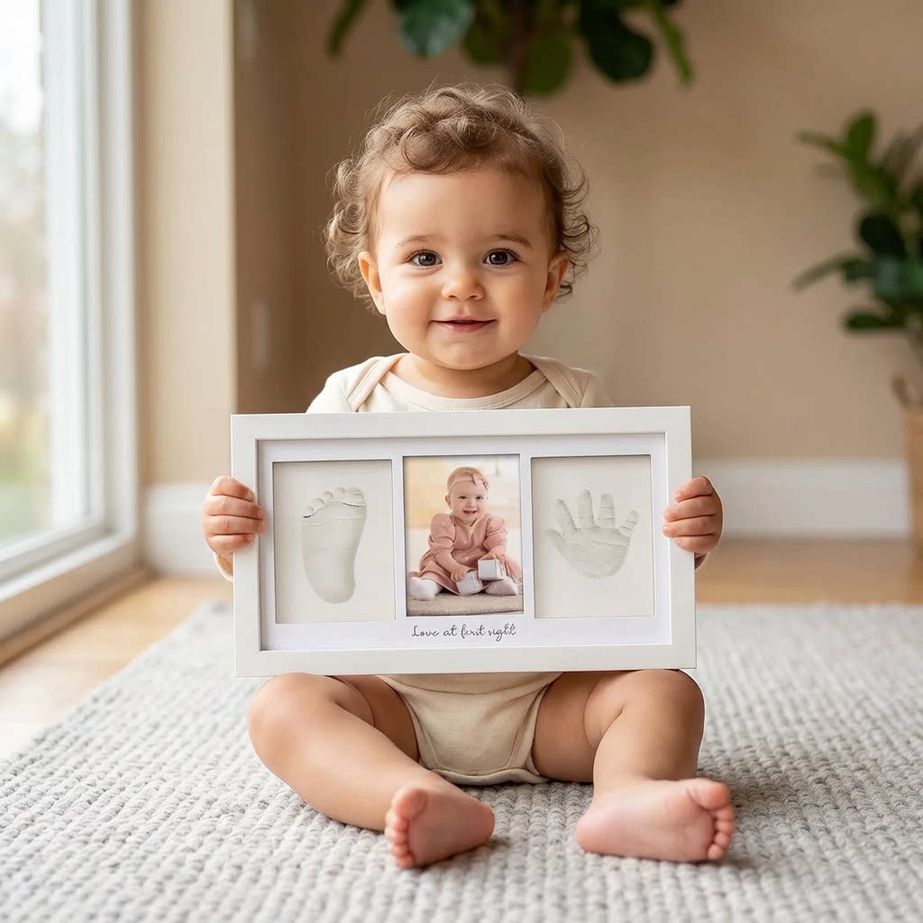Baby Handprint Footprint Clay  - Baby Nursery Design recension och pris