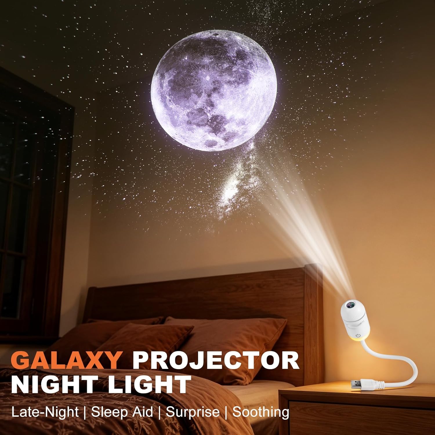 2-in-1 Mini Galaxy Star Projec - Night Light Projector Stars recension och pris
