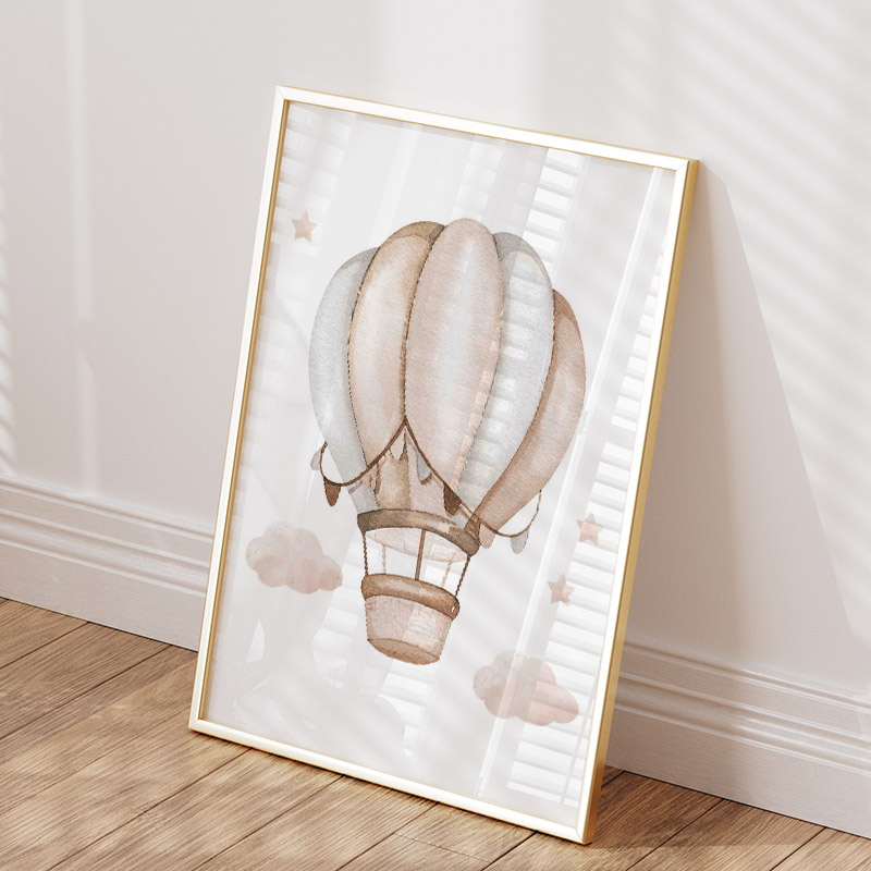 Cute Elephant Hot Balloon Moon - Baby Nursery Animal Pictures recension och pris