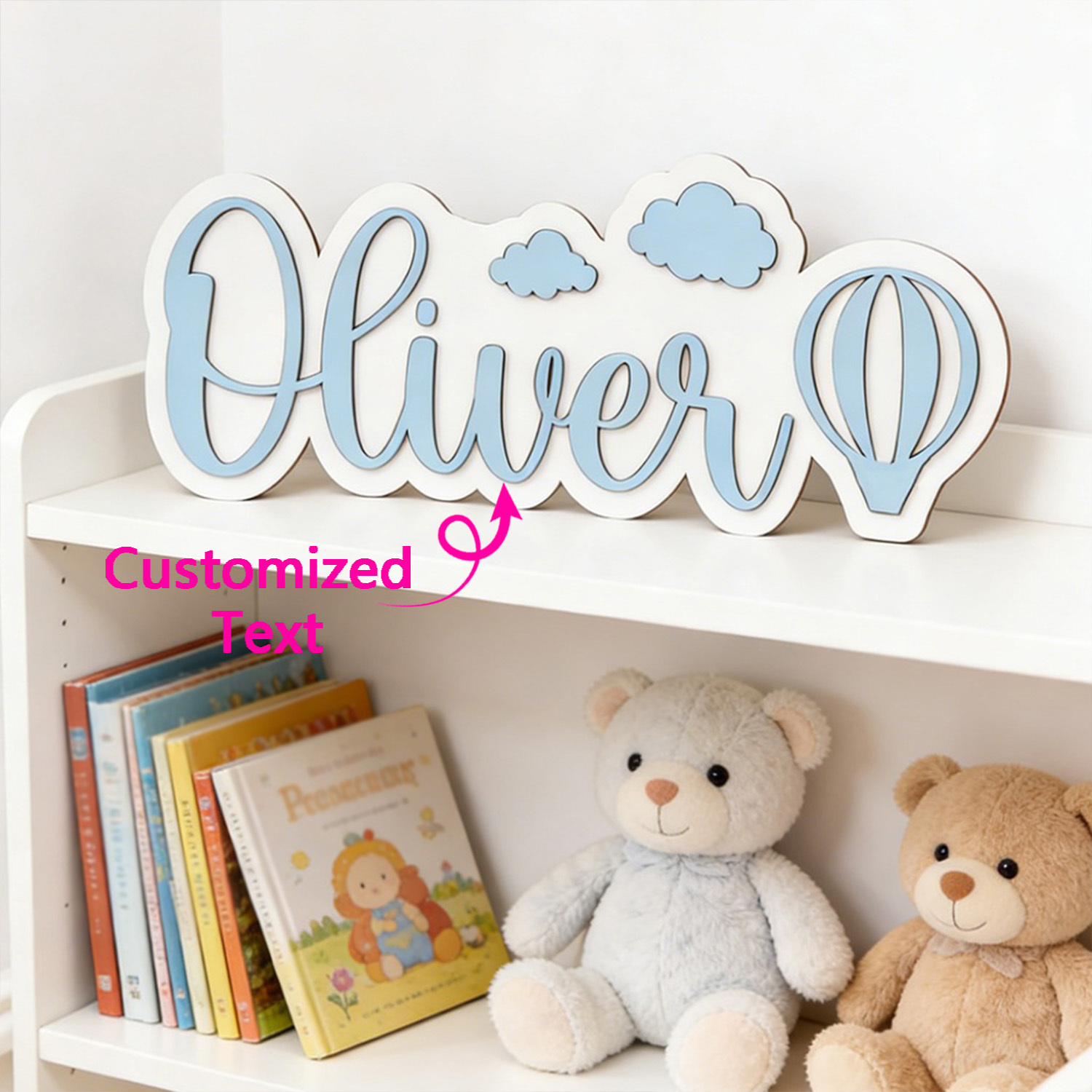 Personalized Hot Air Balloon & - Baby Nursery recension och pris