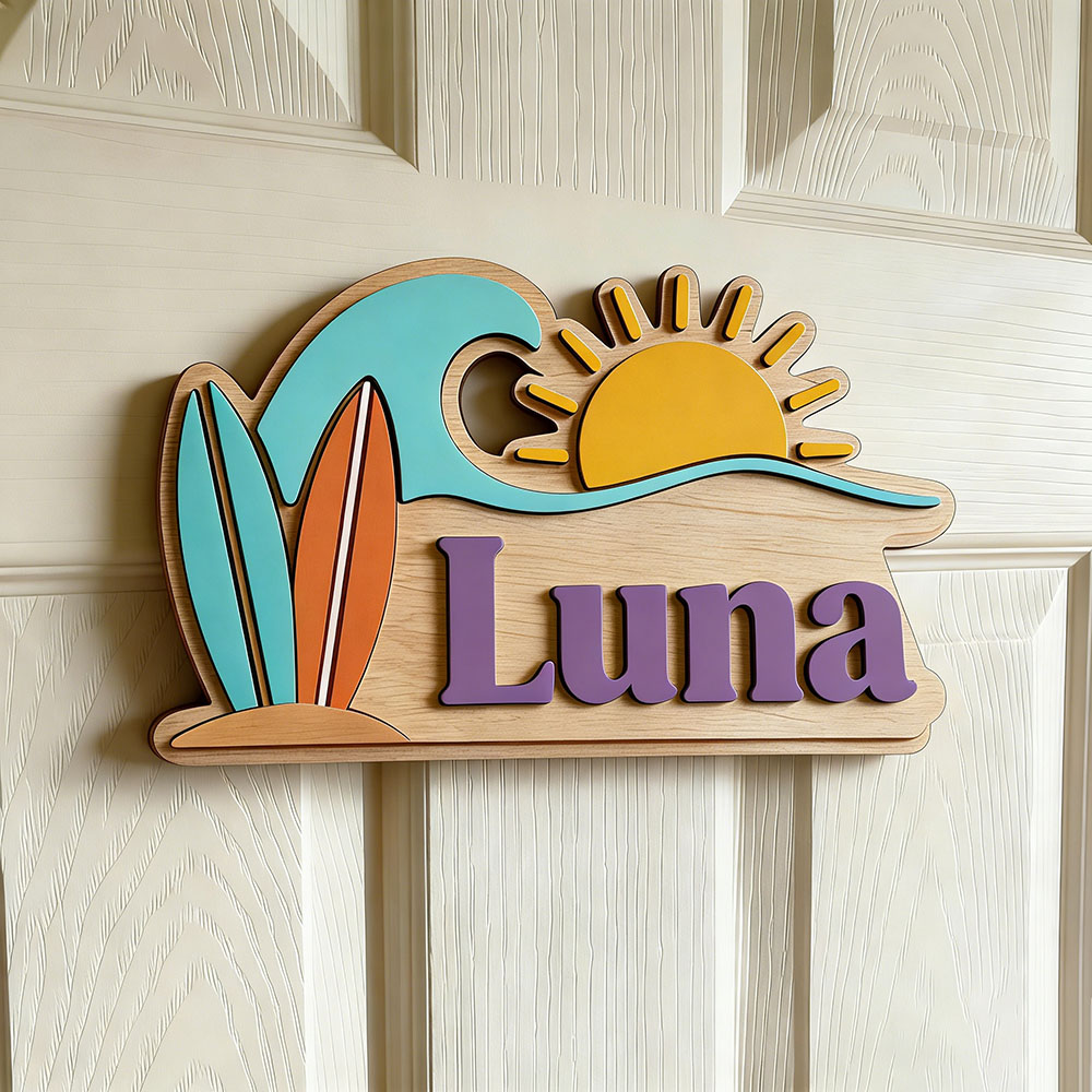 Custom Beach Wave Surfboard Su - Baby Nursery recension och pris