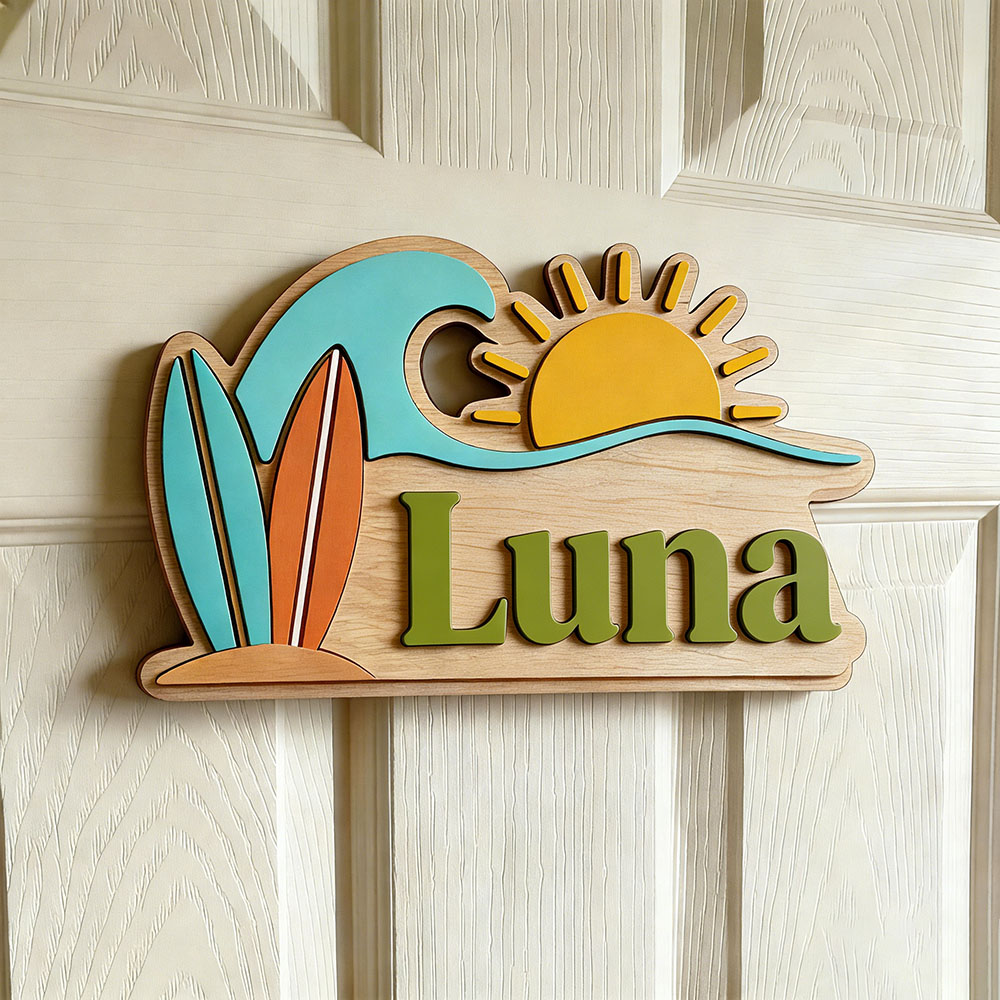 Custom Beach Wave Surfboard Su - Baby Nursery recension och pris