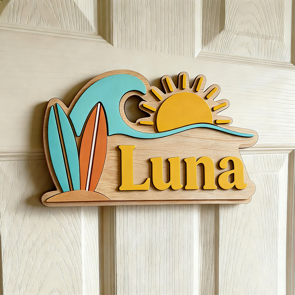 Custom Beach Wave Surfboard Su - Baby Nursery recension och pris