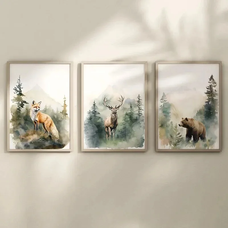 Nordic Posters and Prints Fore - Baby Nursery Animal Pictures recension och pris