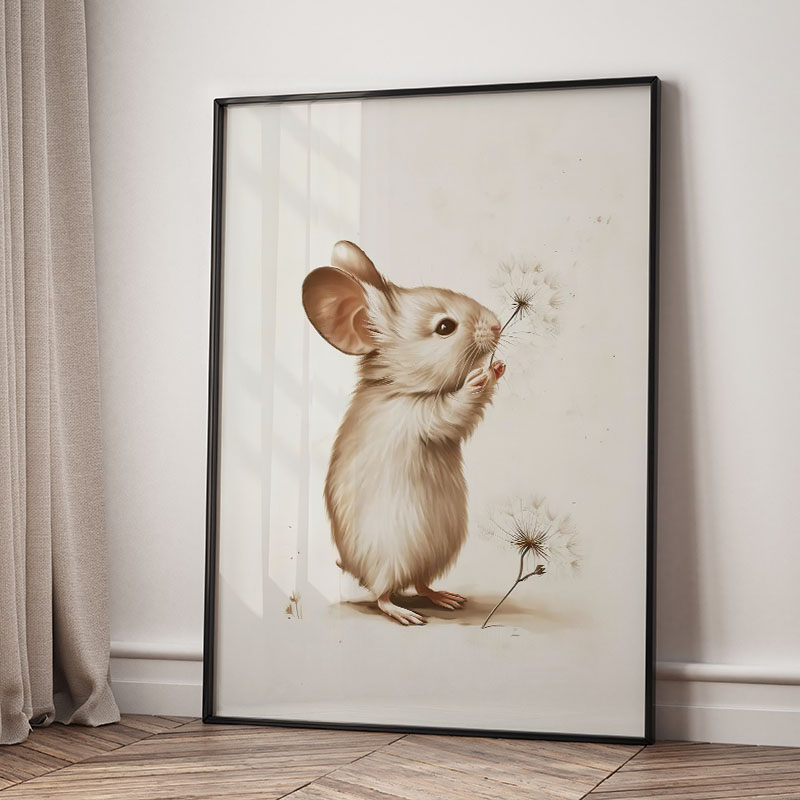Bear Rabbit Fox Deer Squirrel  - Baby Nursery Animal Pictures recension och pris
