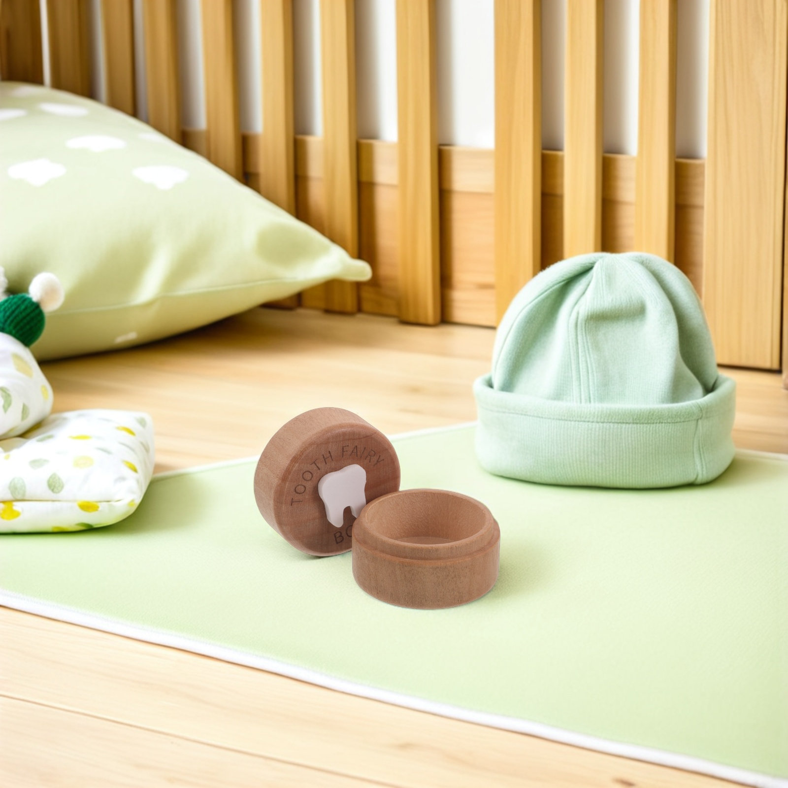 Wooden Kids Tooth Fairy Box 3D - Baby Keepsake Box recension och pris